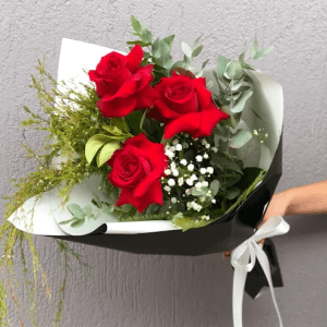 Trio Of Roses Valentine's Roses Hervey Bay Delivery Romance and Love